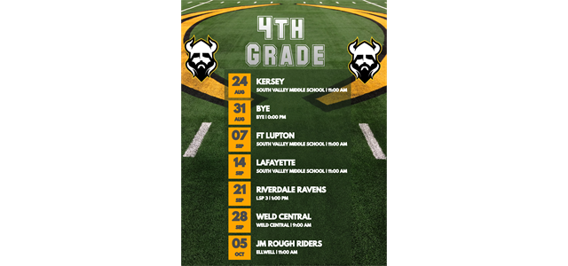 4th Grade Schedule