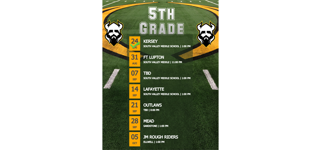 5th Grade Schedule