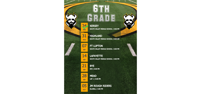 6Th Grade Schedule